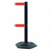 Barrier Post with Belt 7-1/2 ft L Red