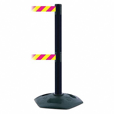 Barrier Post with Belt Heavy Duty Rubber