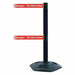 Barrier Post with Belt Heavy Duty Rubber