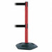 Barrier Post with Belt 7-1/2 ft L Black