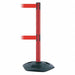 Barrier Post with Belt 7-1/2 ft L Red