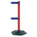 Barrier Post with Belt 7-1/2 ft L Blue