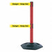 Barrier Post with Belt Heavy Duty Rubber