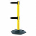 Barrier Post with Belt 7-1/2 ft L Black