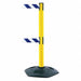 Barrier Post w/ Belt Blue/White Striped