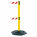 Barrier Post with Belt Red/White Striped