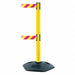 Barrier Post with Belt Yellow