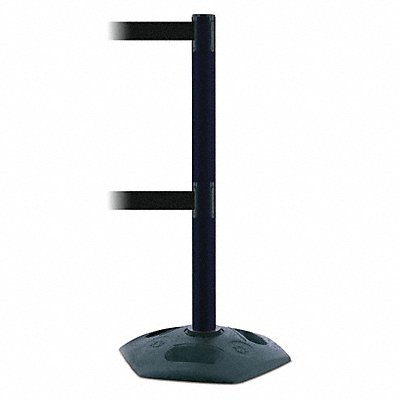 Barrier Post with Belt 13 ft L Black