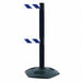 Barrier Post w/ Belt Blue/White Striped