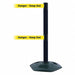 Barrier Post with Belt 38 in H 13 ft L
