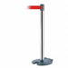 Barrier Post w/ Belt Wheeled 7-1/2 ft L