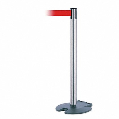 Barrier Post with Belt Wheeled 13 ft L