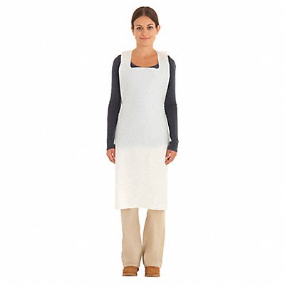 Bib Apron Univ White Polyethylene PK600