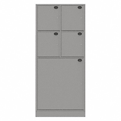 Evidence Locker 36inW Gray 5Compartments