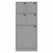 Evidence Locker 36inW Gray 5Compartments