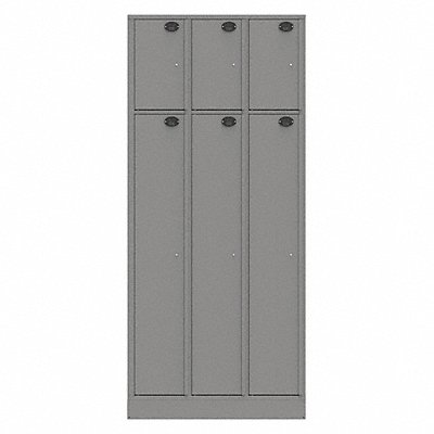 Evidence Locker 36inW Gray 6Compartments