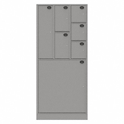 Evidence Locker 36inW Gray 7Compartments