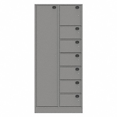 Evidence Locker 36inW Gray 8Compartments