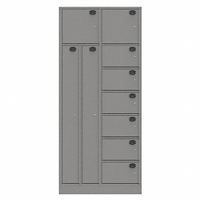 Evidence Locker 36inW Gray 10Compartment