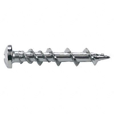 Wall Anchor Screw Steel 1-1/4L PK100 