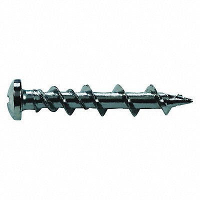 Wall Anchor Screw Steel 1-1/4L PK100 