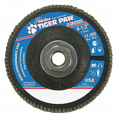 H7345 Fiber Disc 4 1/2 in Dia 5/8in Arbor