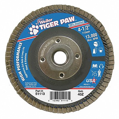 H7356 Fiber Disc 4 1/2 in Dia 5/8in Arbor