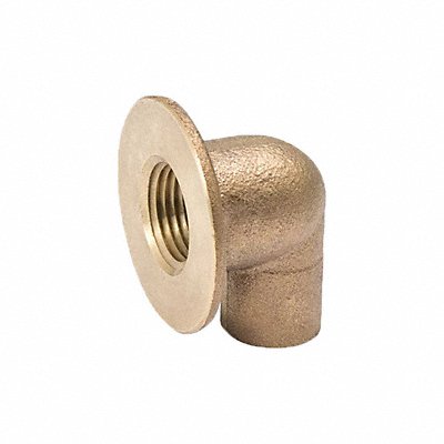 Flanged Sink Elbow 90 Deg Copper 1/2 C