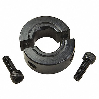 Shaft Collar D-Bore 2Pc 1/4 In Steel