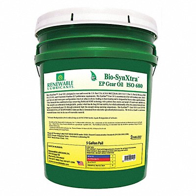 Gear Oil Pail Yellow 5 gal