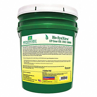 Gear Oil Pail Yellow 5 gal