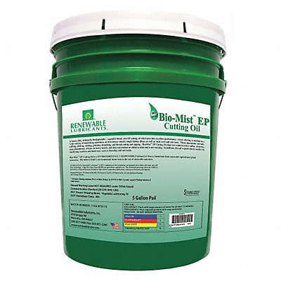 Cutting Oil Pail Yellow 5 gal.