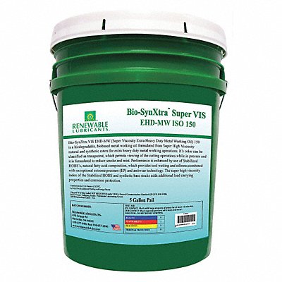 Cutting Oil Pail Yellow 5 gal.