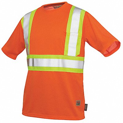 Hi-Vis Short Sleeve Shirt L Orange