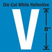 Die-Cut Reflective Letter Label V