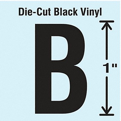 K8338 Die Cut Letter Label B 10 Cards PK10