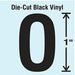 K8338 Die Cut Letter Label O 10 Cards PK10