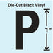K8338 Die Cut Letter Label P 10 Cards PK10
