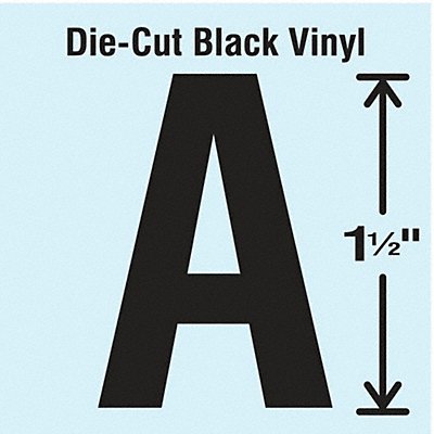 Die Cut Letter Label A 10 Cards PK10