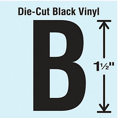 Die Cut Letter Label B 10 Cards PK10