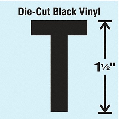 Die Cut Letter Label T 10 Cards PK10