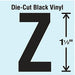 Die Cut Letter Label Z 10 Cards PK10