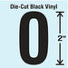K8342 Die Cut Number Label 0 10 Cards PK10