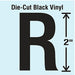 Die Cut Letter Label R 10 Cards PK10