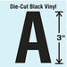 K8339 Die Cut Letter Label A 10 Cards PK10