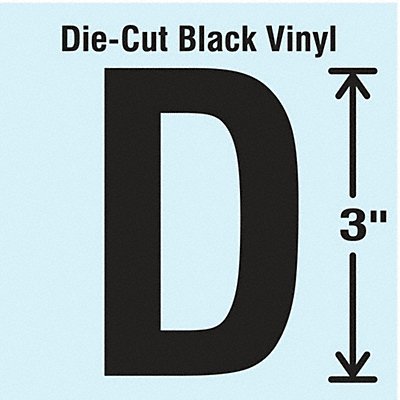 K8339 Die Cut Letter Label D 10 Cards PK10