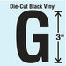 K8339 Die Cut Letter Label G 10 Cards PK10