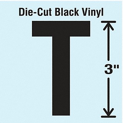 K8339 Die Cut Letter Label T 10 Cards PK10