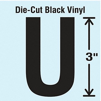 K8339 Die Cut Letter Label U 10 Cards PK10