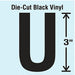 K8339 Die Cut Letter Label U 10 Cards PK10